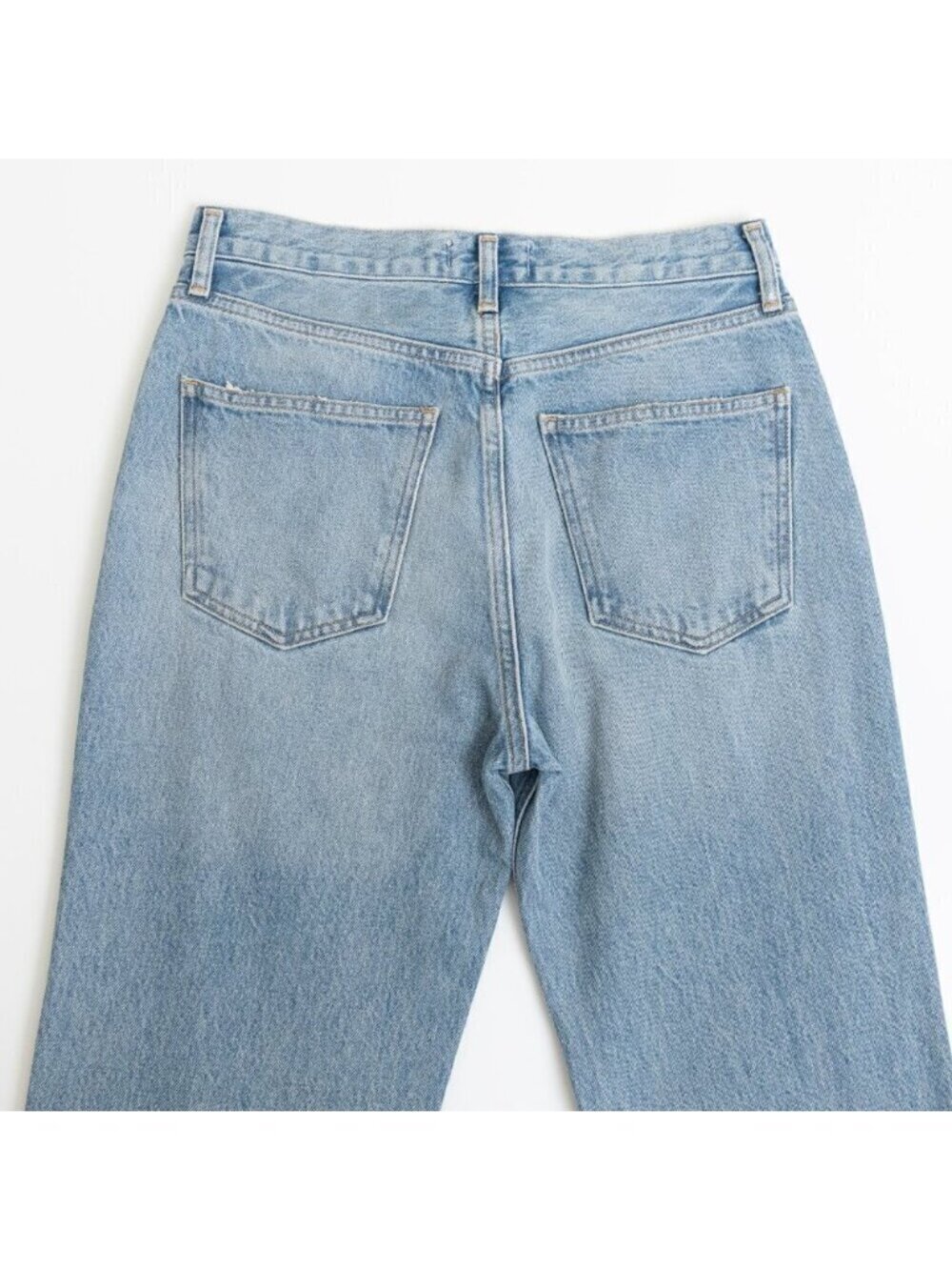 AGOLDE 90s Pinch Waist High Rise Straight Jeans Light Wash Size 26 - Picture 11 of 14